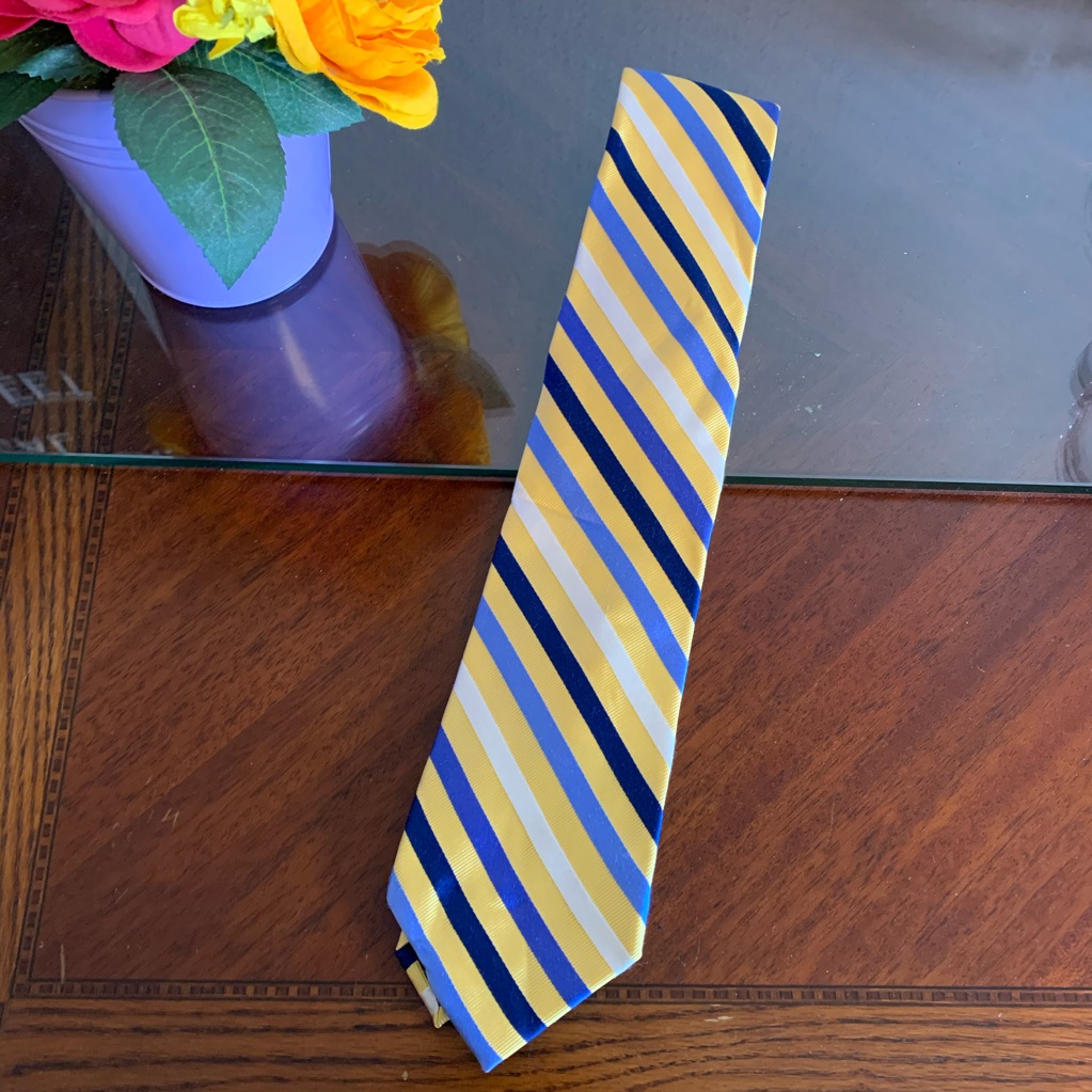 100 Silk Chaps Striped Tie